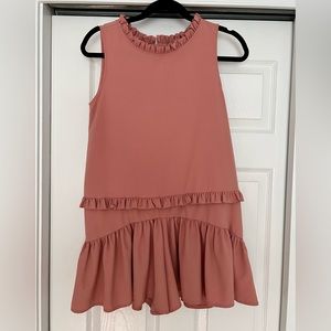 Atmosphere Pink/Nude Ruffled Romper